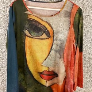 Super cute size large tunic style top